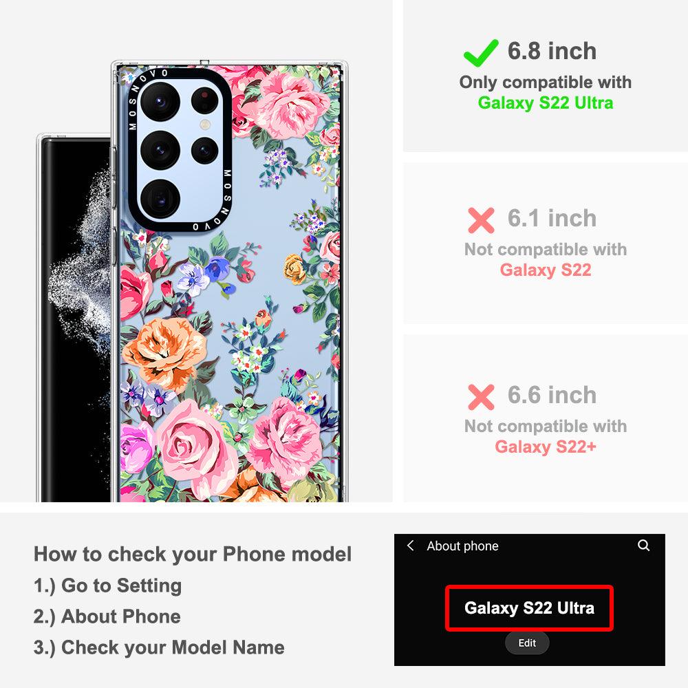 Rose Garden Phone Case - Samsung Galaxy S22 Ultra Case - MOSNOVO