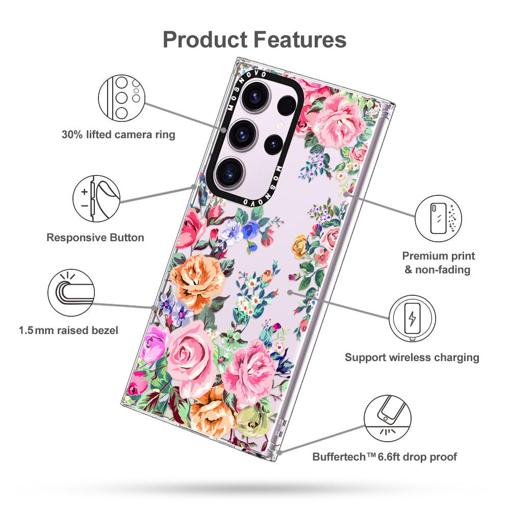 Rose Garden Phone Case - Samsung Galaxy S23 Ultra Case - MOSNOVO