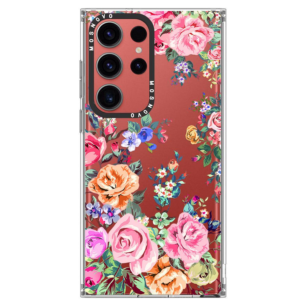 Rose Garden Phone Case - Samsung Galaxy S23 Ultra Case - MOSNOVO