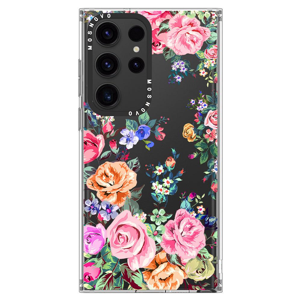 Rose Garden Phone Case - Samsung Galaxy S23 Ultra Case - MOSNOVO