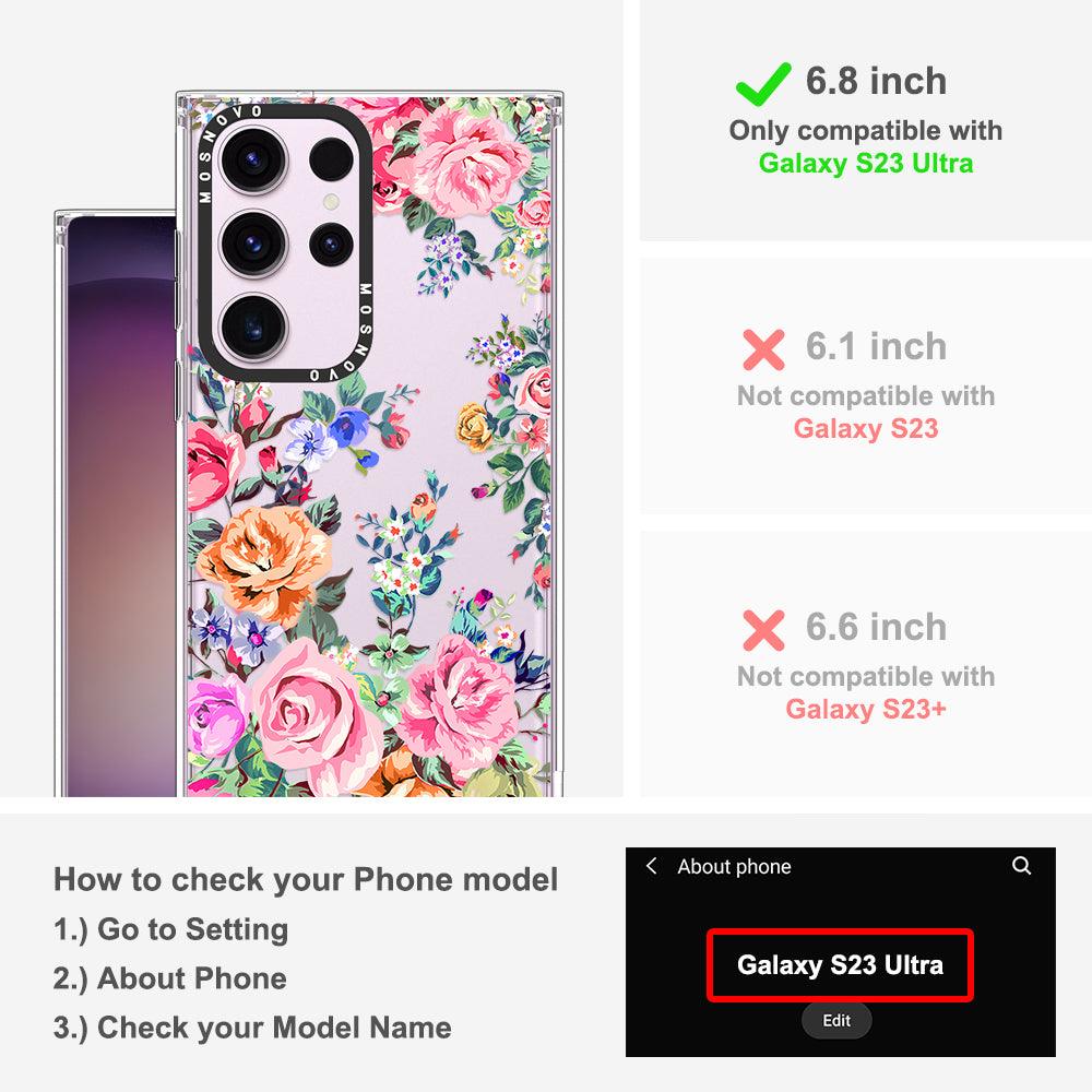 Rose Garden Phone Case - Samsung Galaxy S23 Ultra Case - MOSNOVO