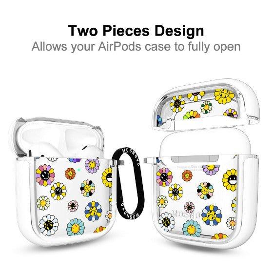 Flower Smiley Face AirPods 1/2 Case - MOSNOVO