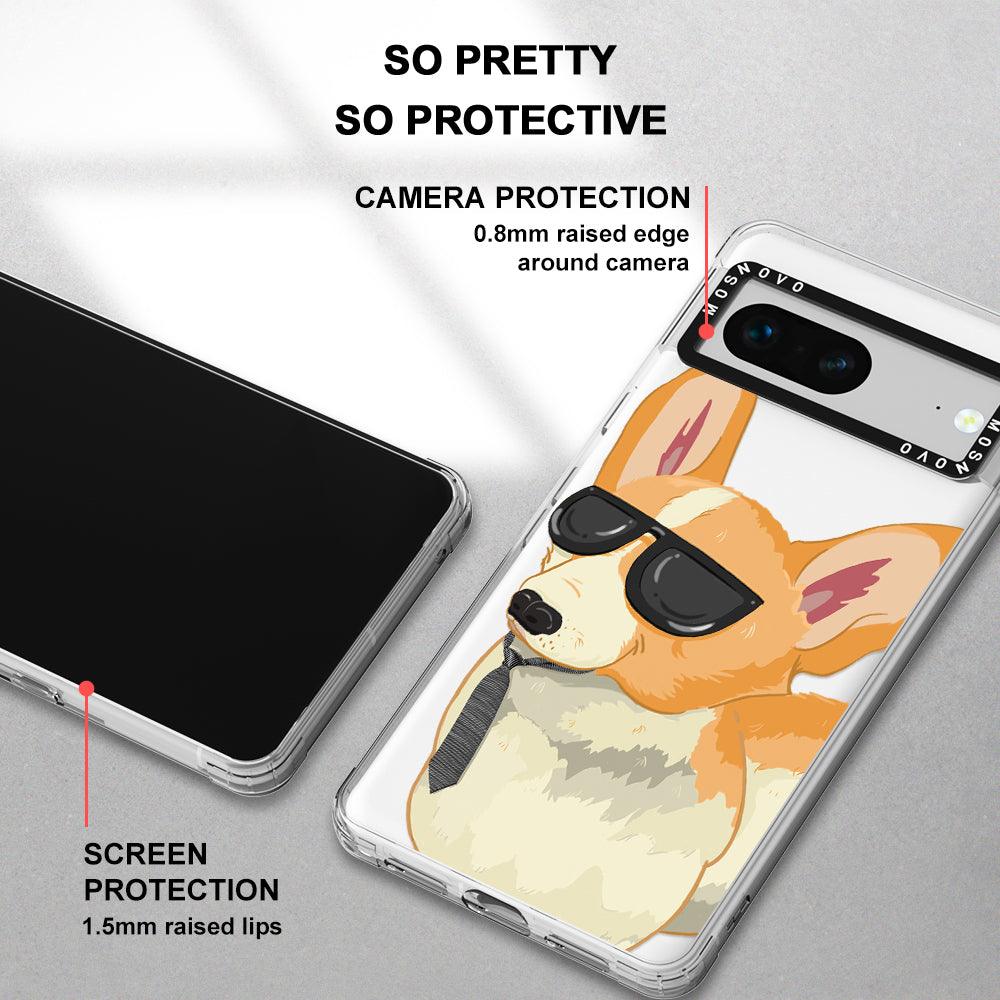 Fluffy Corgi Phone Case - Google Pixel 7 Case - MOSNOVO