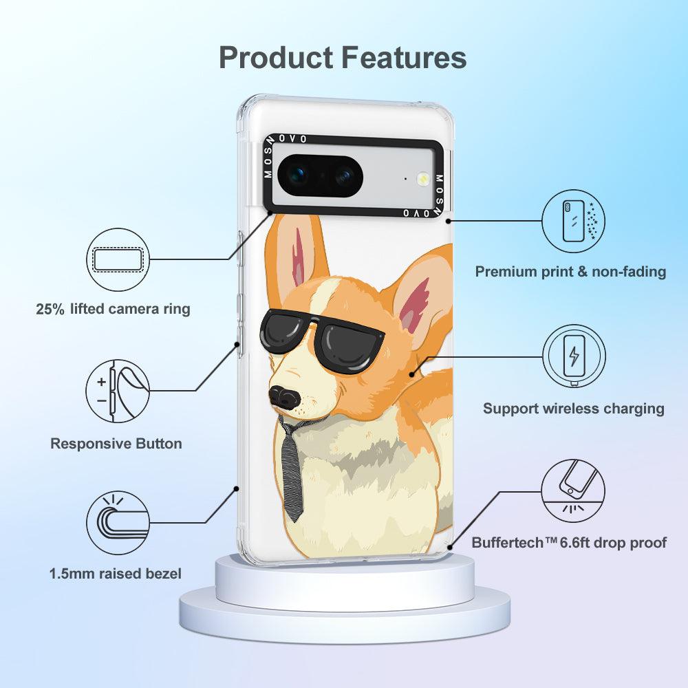 Fluffy Corgi Phone Case - Google Pixel 7 Case - MOSNOVO