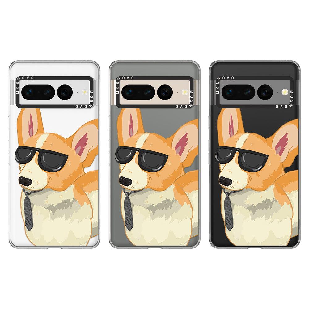 Fluffy Corgi Phone Case - Google Pixel 7 Pro Case - MOSNOVO