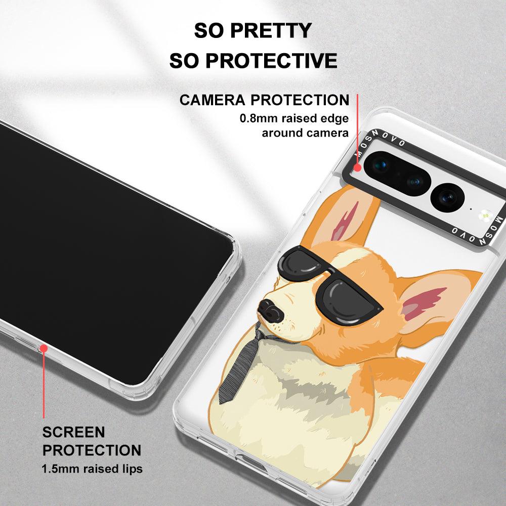 Fluffy Corgi Phone Case - Google Pixel 7 Pro Case - MOSNOVO