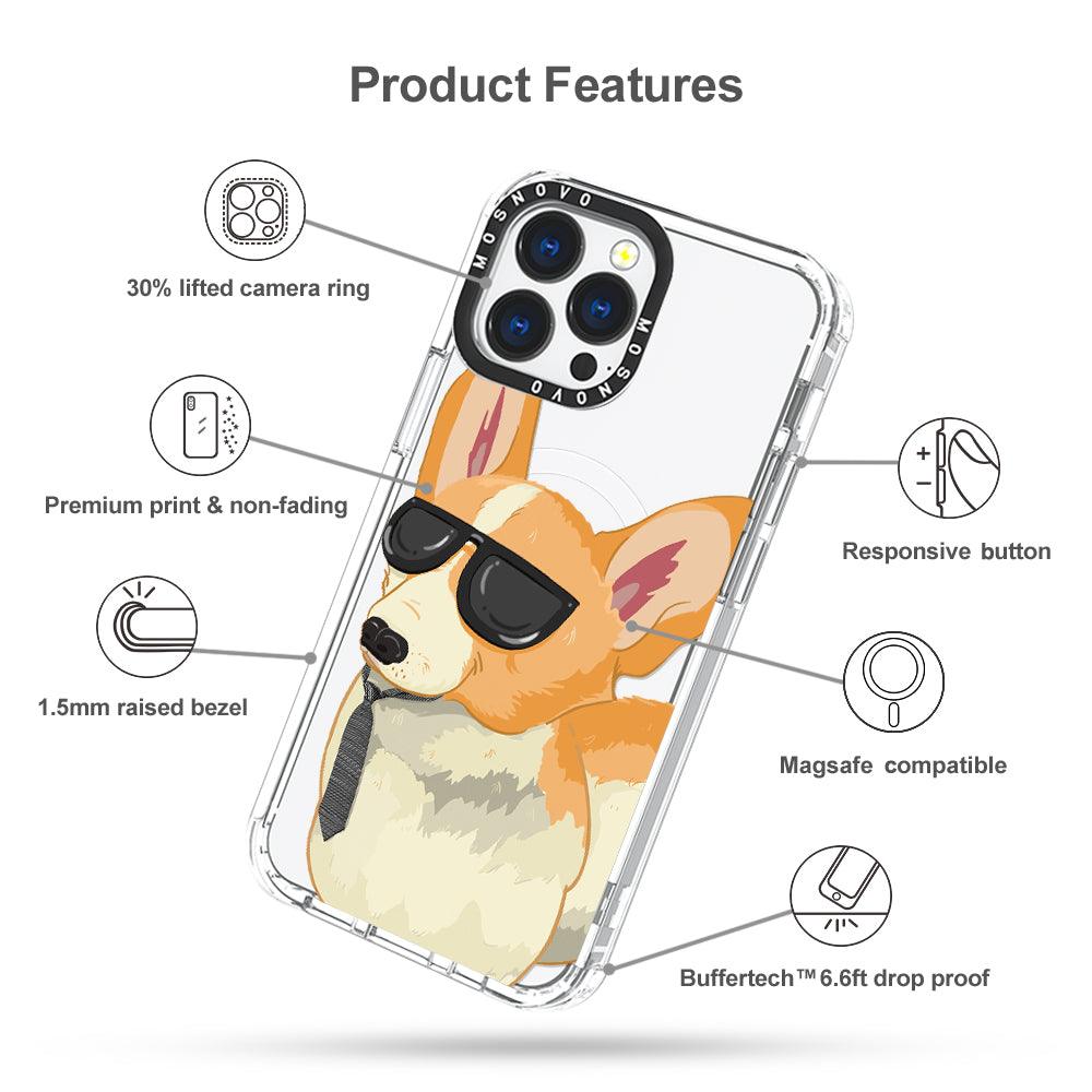 Fluffy Corgi Phone Case - iPhone 13 Pro Case - MOSNOVO