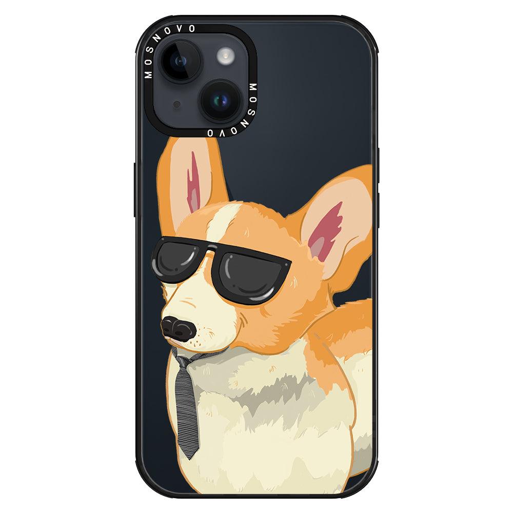 Fluffy Corgi Phone Case - iPhone 14 Plus Case - MOSNOVO