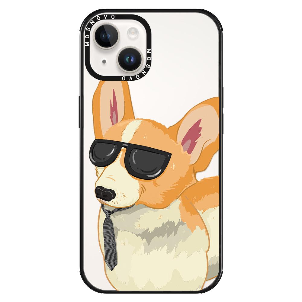 Fluffy Corgi Phone Case - iPhone 14 Plus Case - MOSNOVO