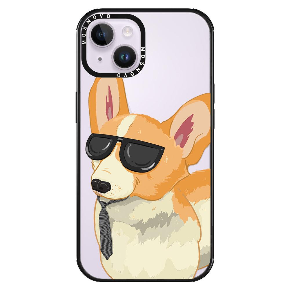 Fluffy Corgi Phone Case - iPhone 14 Plus Case - MOSNOVO