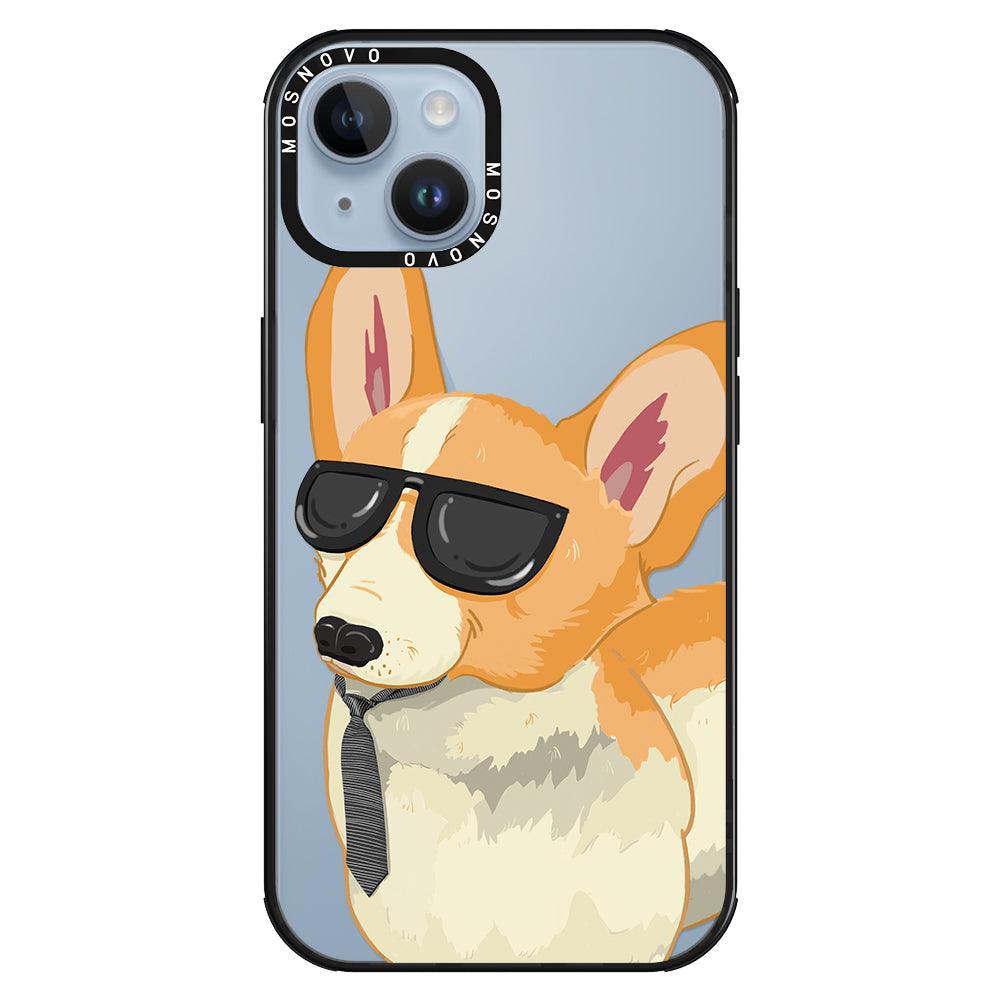 Fluffy Corgi Phone Case - iPhone 14 Plus Case - MOSNOVO