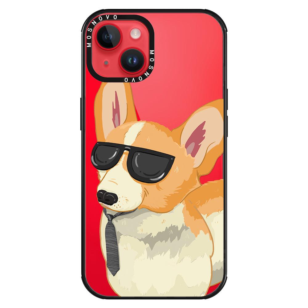 Fluffy Corgi Phone Case - iPhone 14 Plus Case - MOSNOVO