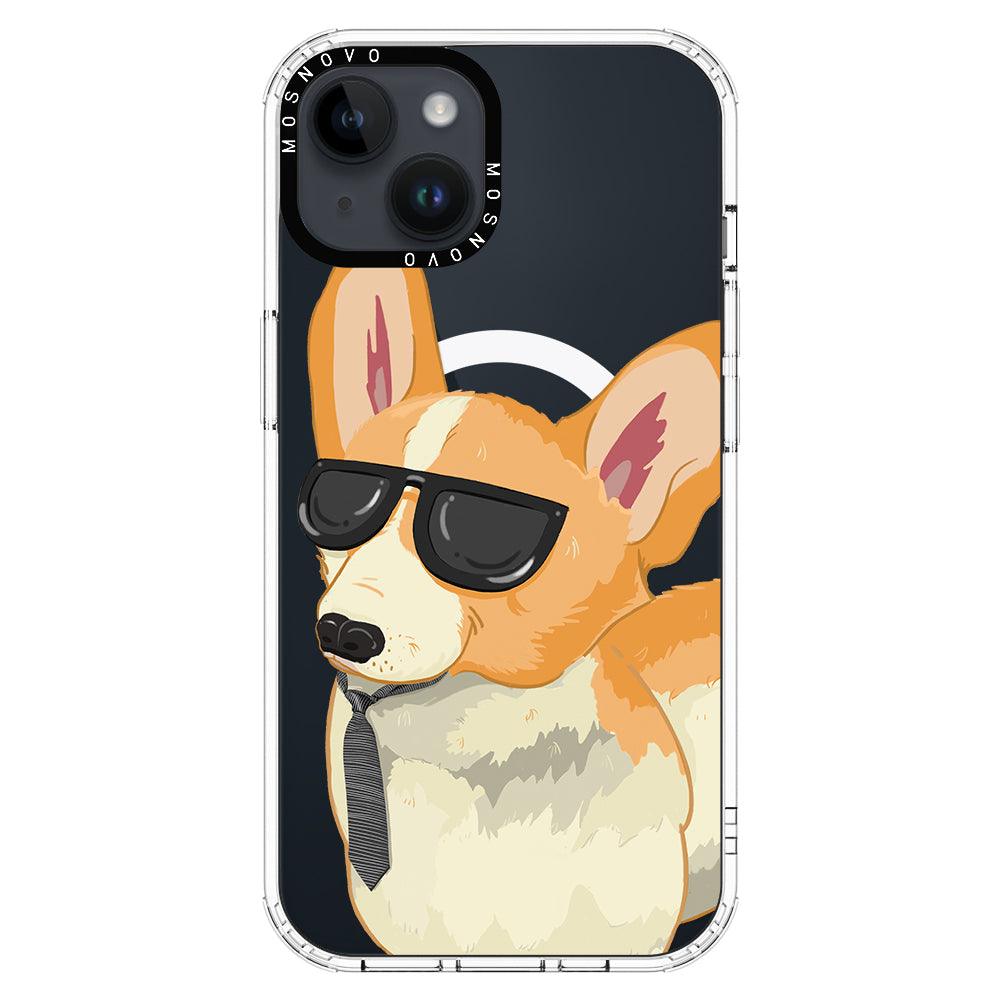 Fluffy Corgi Phone Case - iPhone 14 Plus Case - MOSNOVO