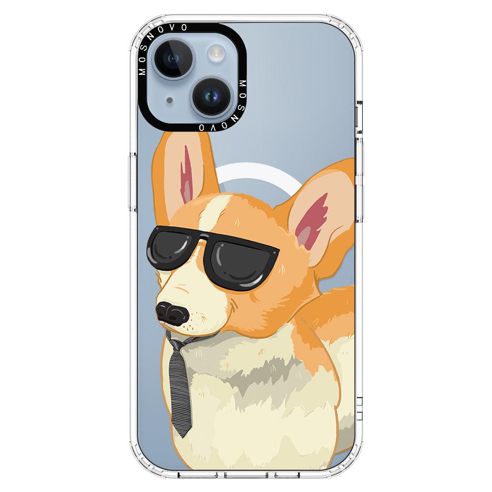 Fluffy Corgi Phone Case - iPhone 14 Plus Case - MOSNOVO