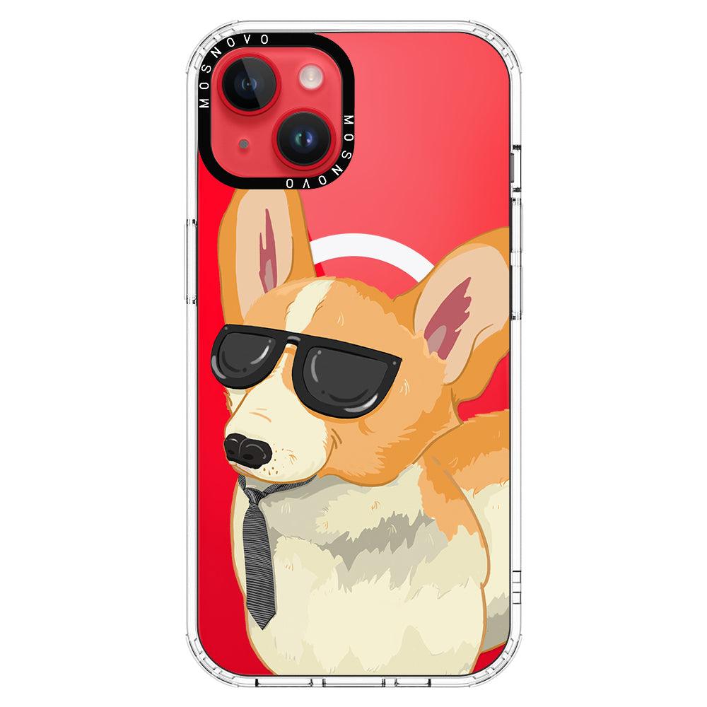 Fluffy Corgi Phone Case - iPhone 14 Plus Case - MOSNOVO