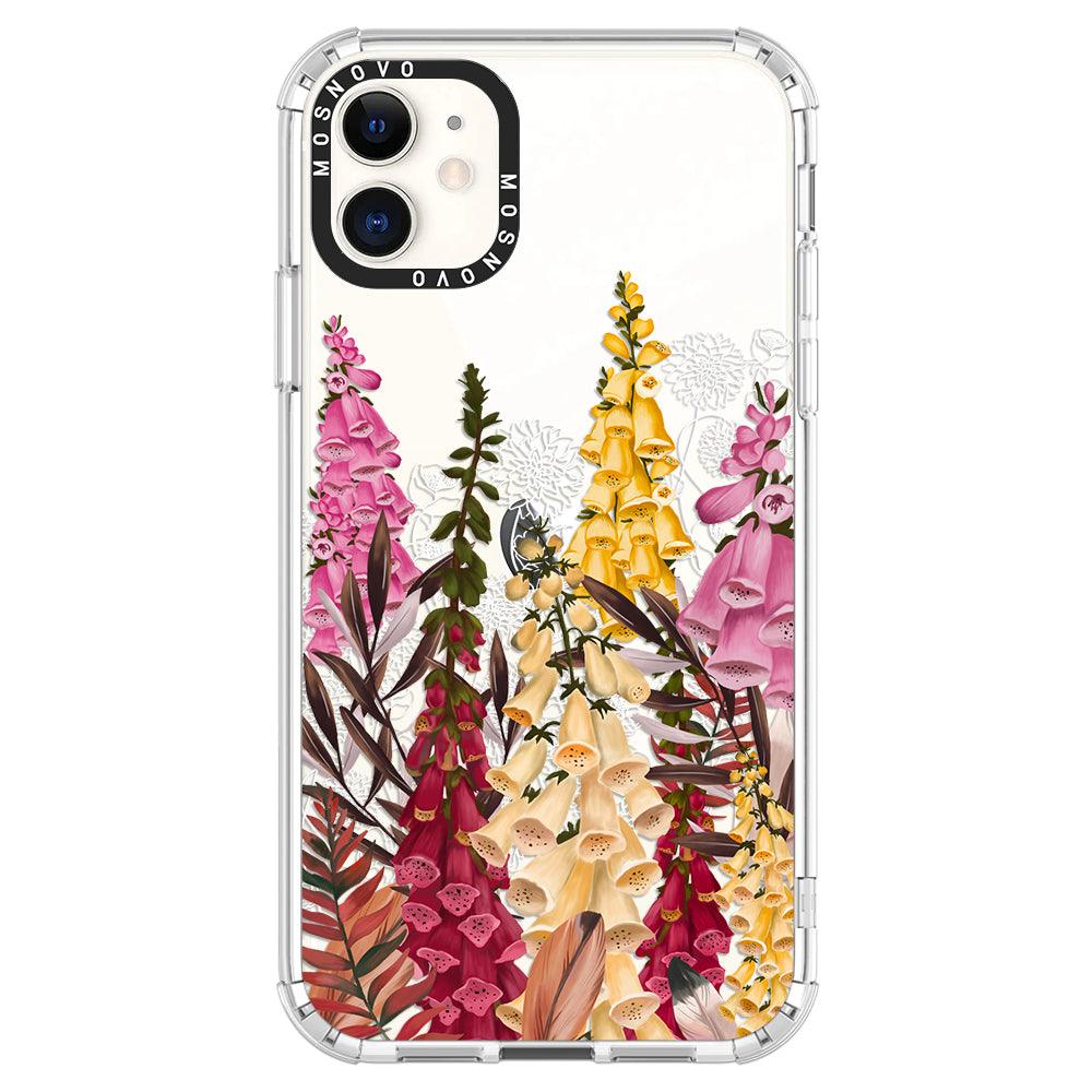 Foxglove Flower Phone Case - iPhone 11 Case - MOSNOVO