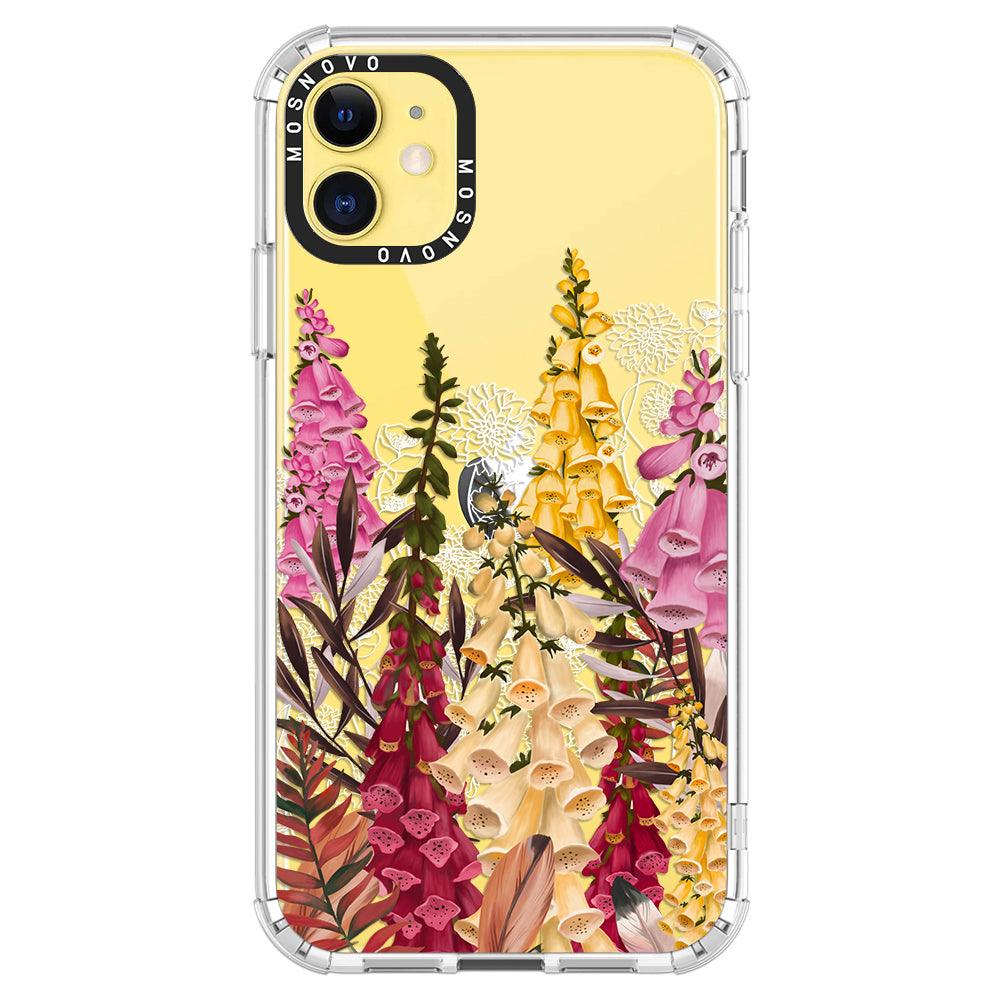 Foxglove Flower Phone Case - iPhone 11 Case - MOSNOVO