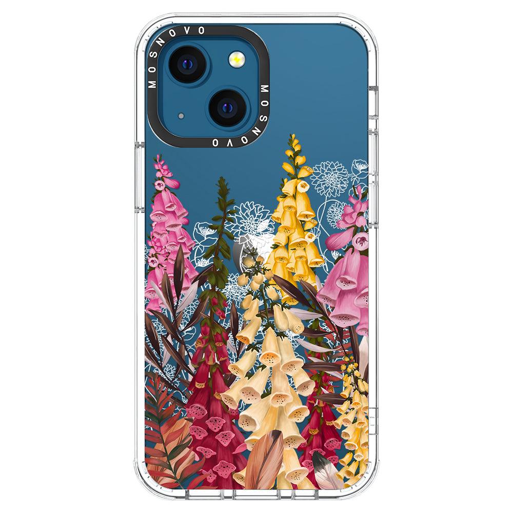 Foxglove Flower Phone Case - iPhone 13 Mini Case - MOSNOVO