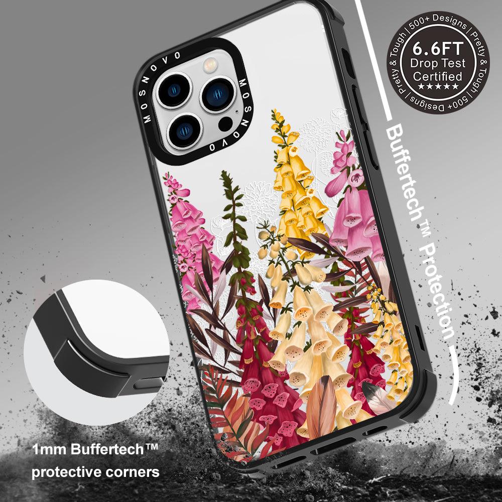 Foxglove Flower Phone Case - iPhone 13 Pro Case - MOSNOVO