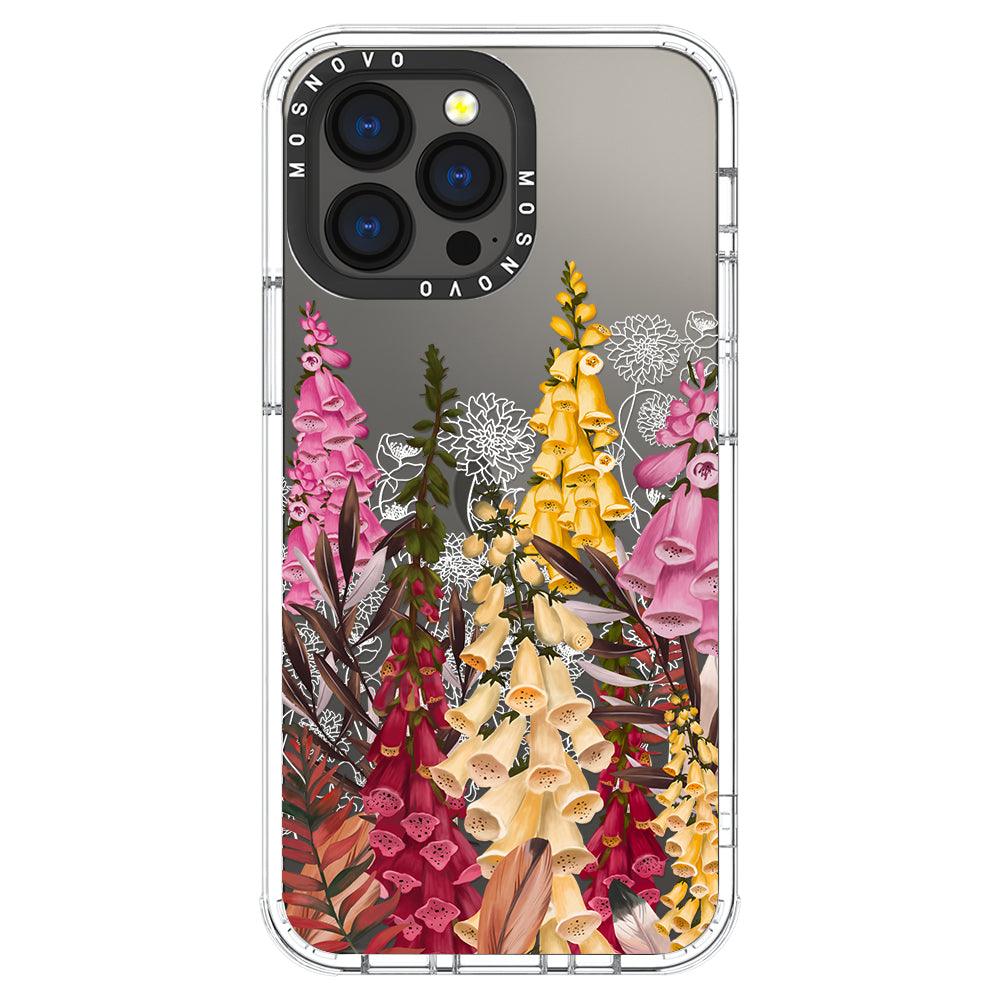 Foxglove Flower Phone Case - iPhone 13 Pro Case - MOSNOVO