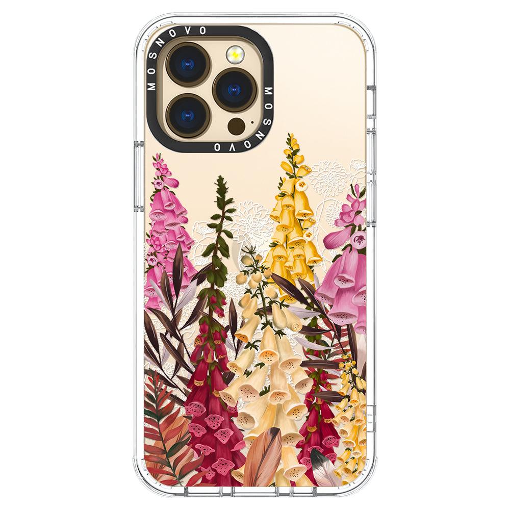 Foxglove Flower Phone Case - iPhone 13 Pro Case - MOSNOVO