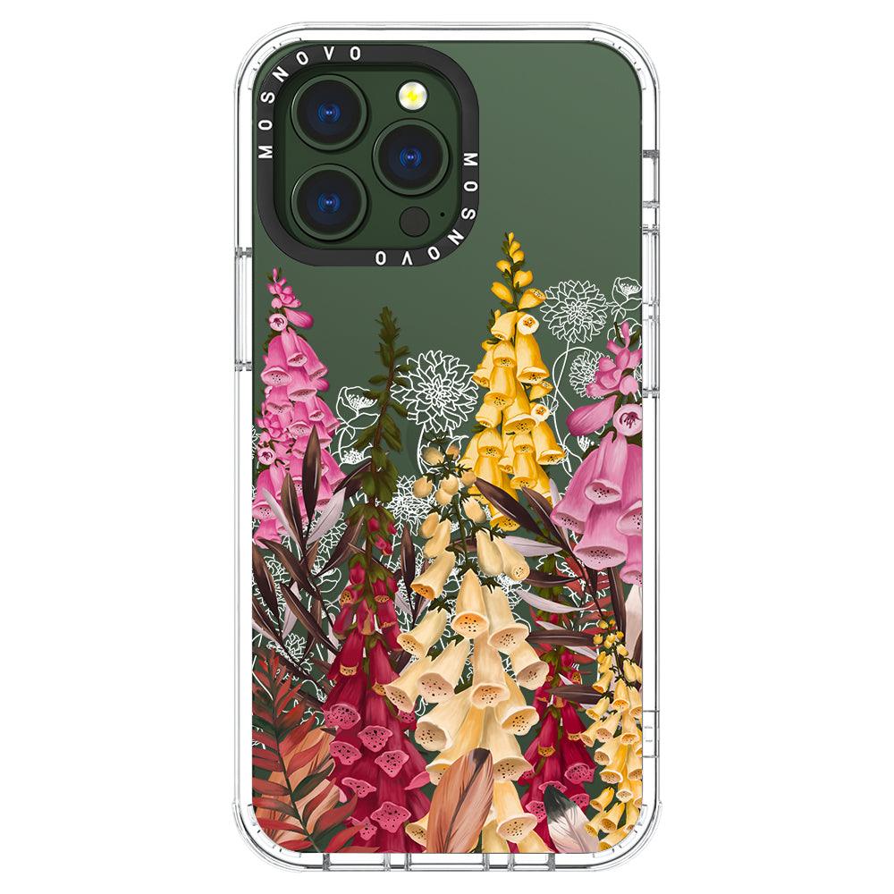 Foxglove Flower Phone Case - iPhone 13 Pro Case - MOSNOVO