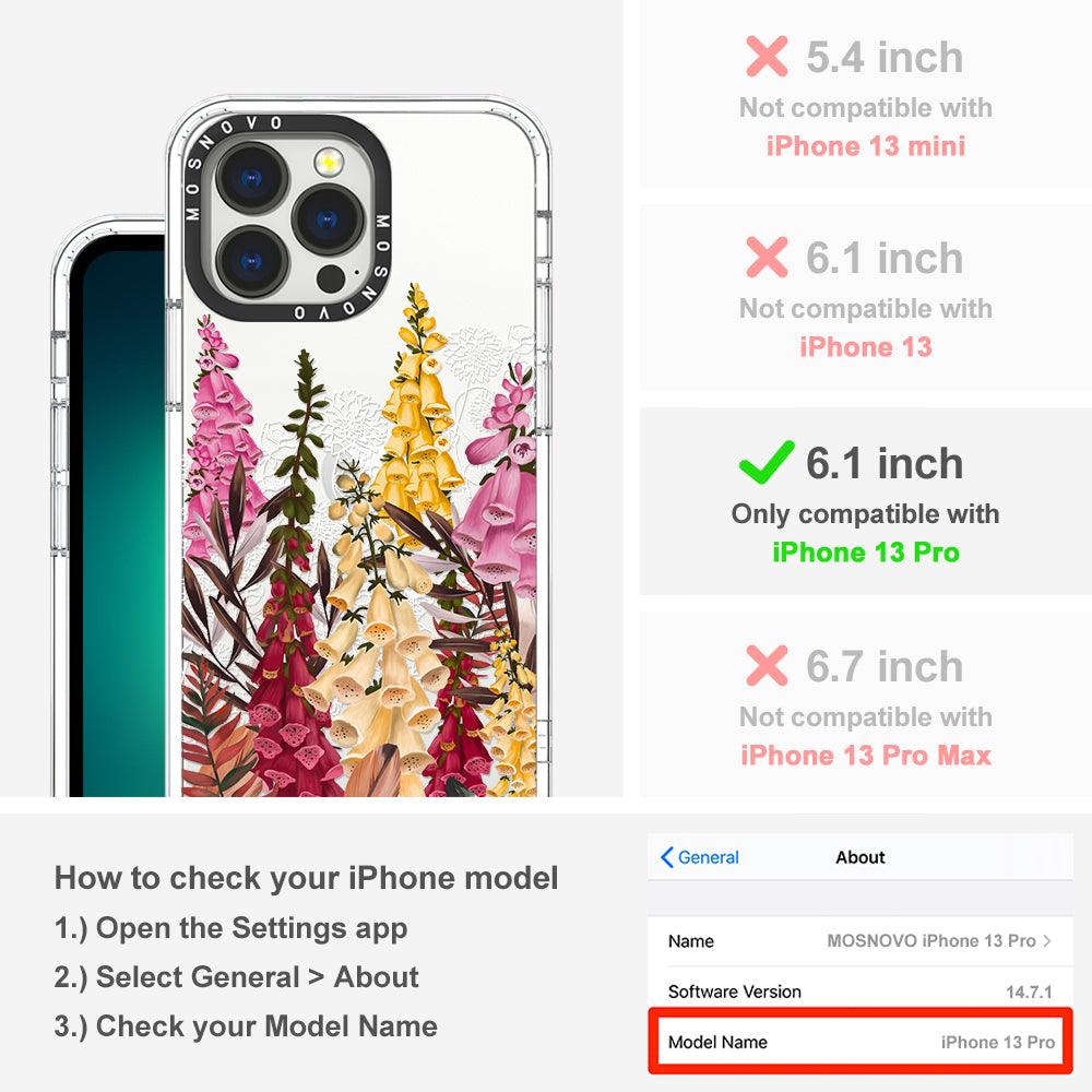 Foxglove Flower Phone Case - iPhone 13 Pro Case - MOSNOVO