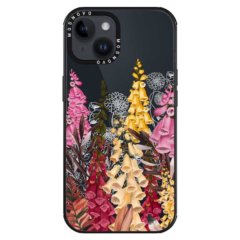 Foxglove Flower Phone Case - iPhone 14 Plus Case - MOSNOVO