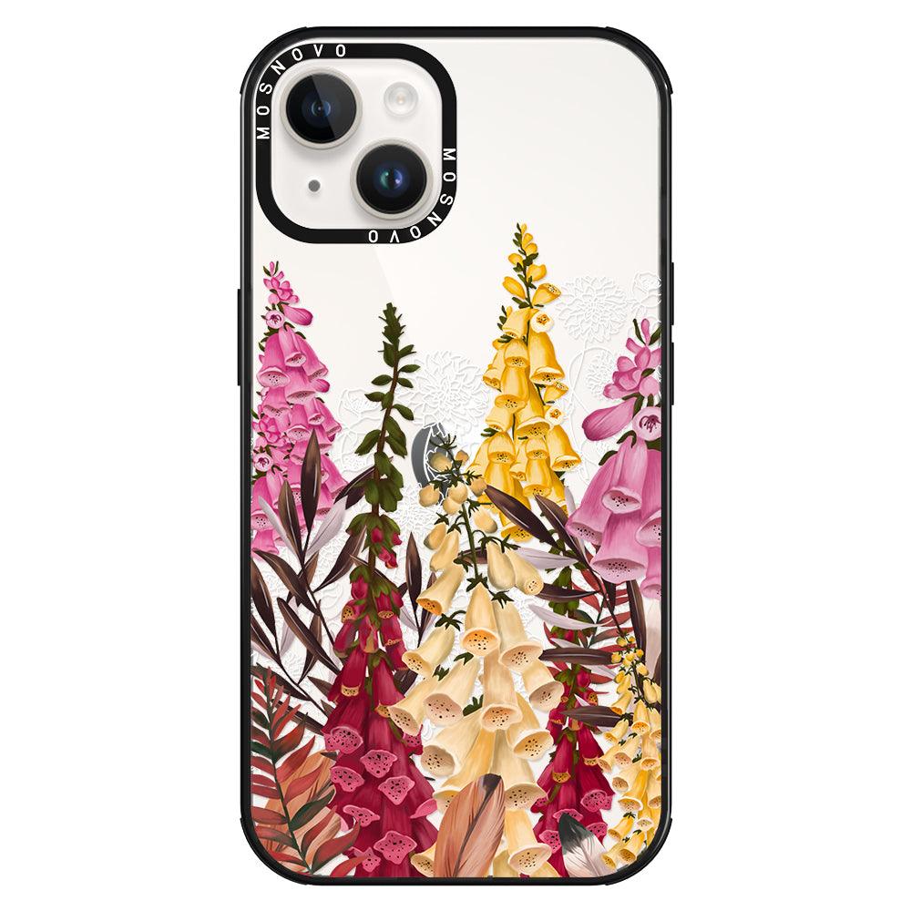 Foxglove Flower Phone Case - iPhone 14 Plus Case - MOSNOVO