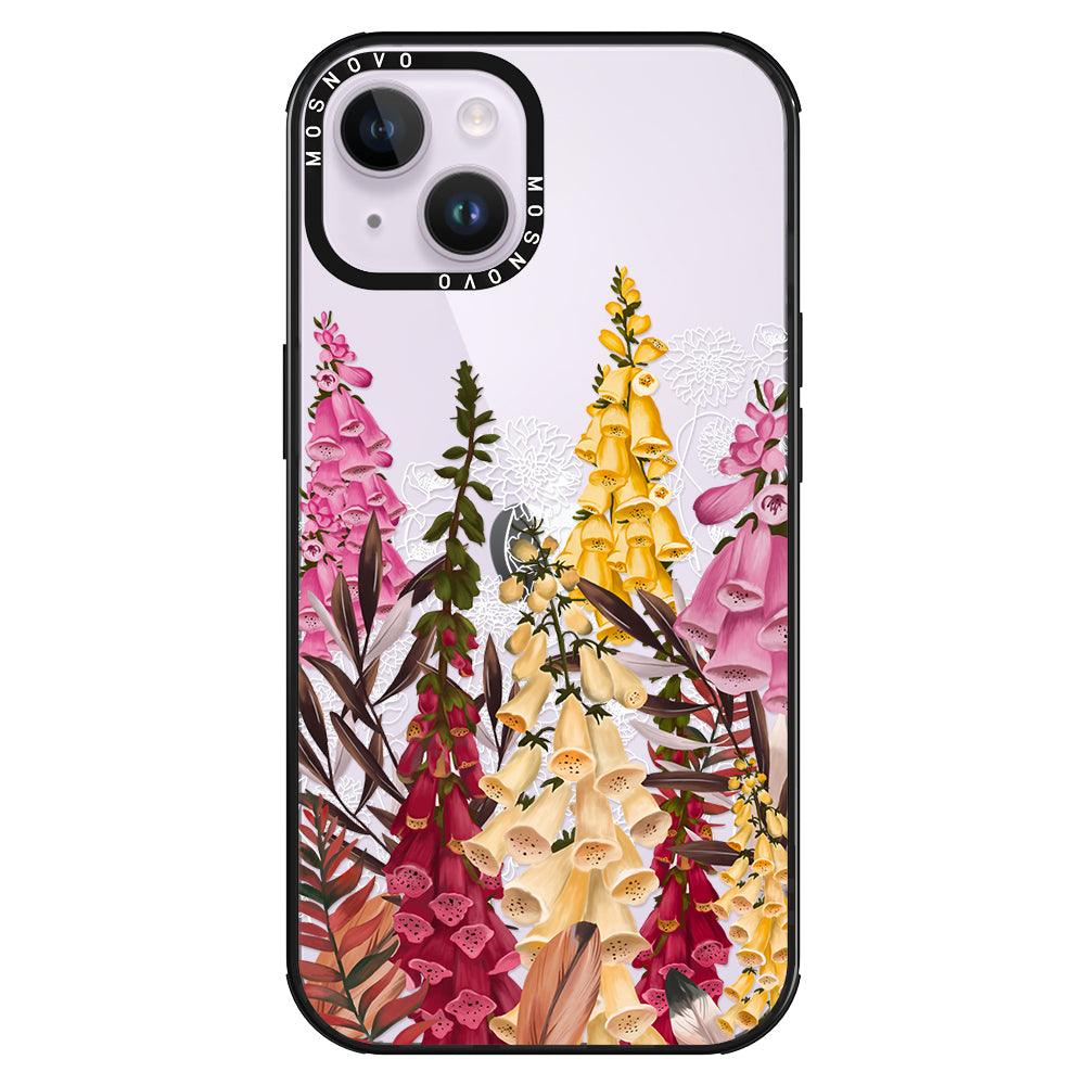 Foxglove Flower Phone Case - iPhone 14 Plus Case - MOSNOVO