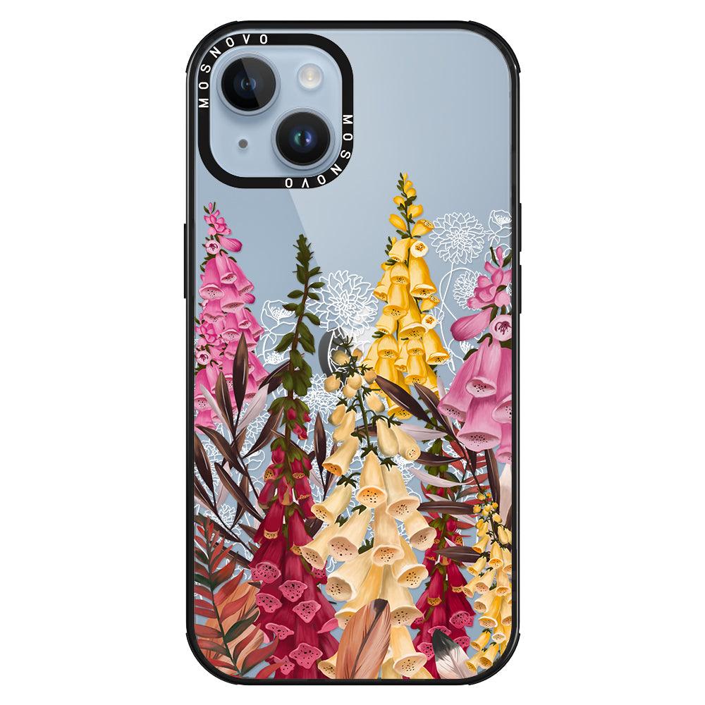 Foxglove Flower Phone Case - iPhone 14 Plus Case - MOSNOVO