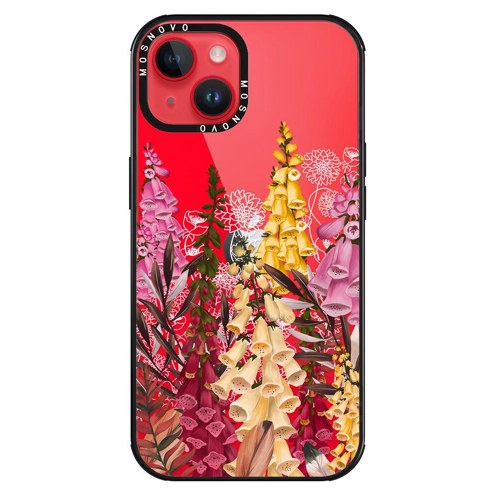 Foxglove Flower Phone Case - iPhone 14 Plus Case - MOSNOVO