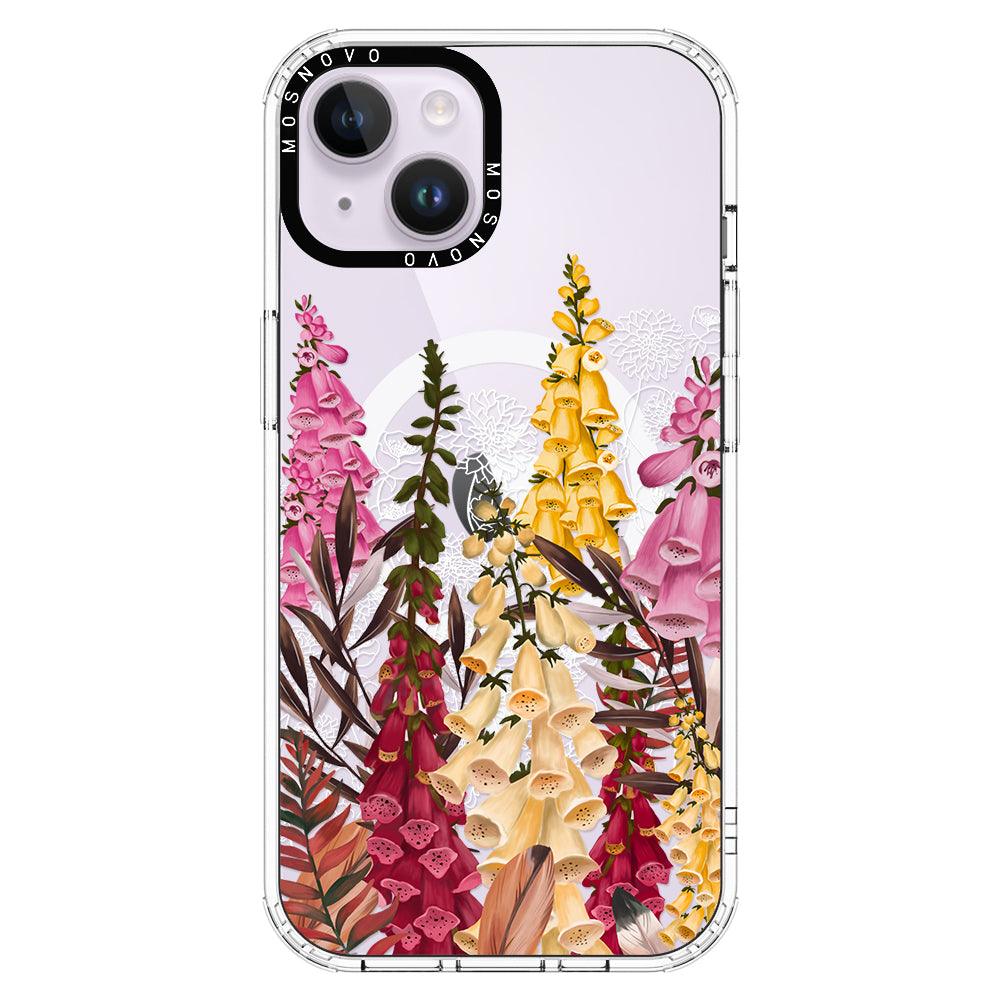 Foxglove Flower Phone Case - iPhone 14 Plus Case - MOSNOVO