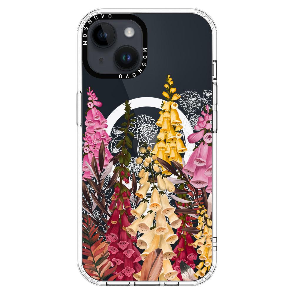 Foxglove Flower Phone Case - iPhone 14 Plus Case - MOSNOVO