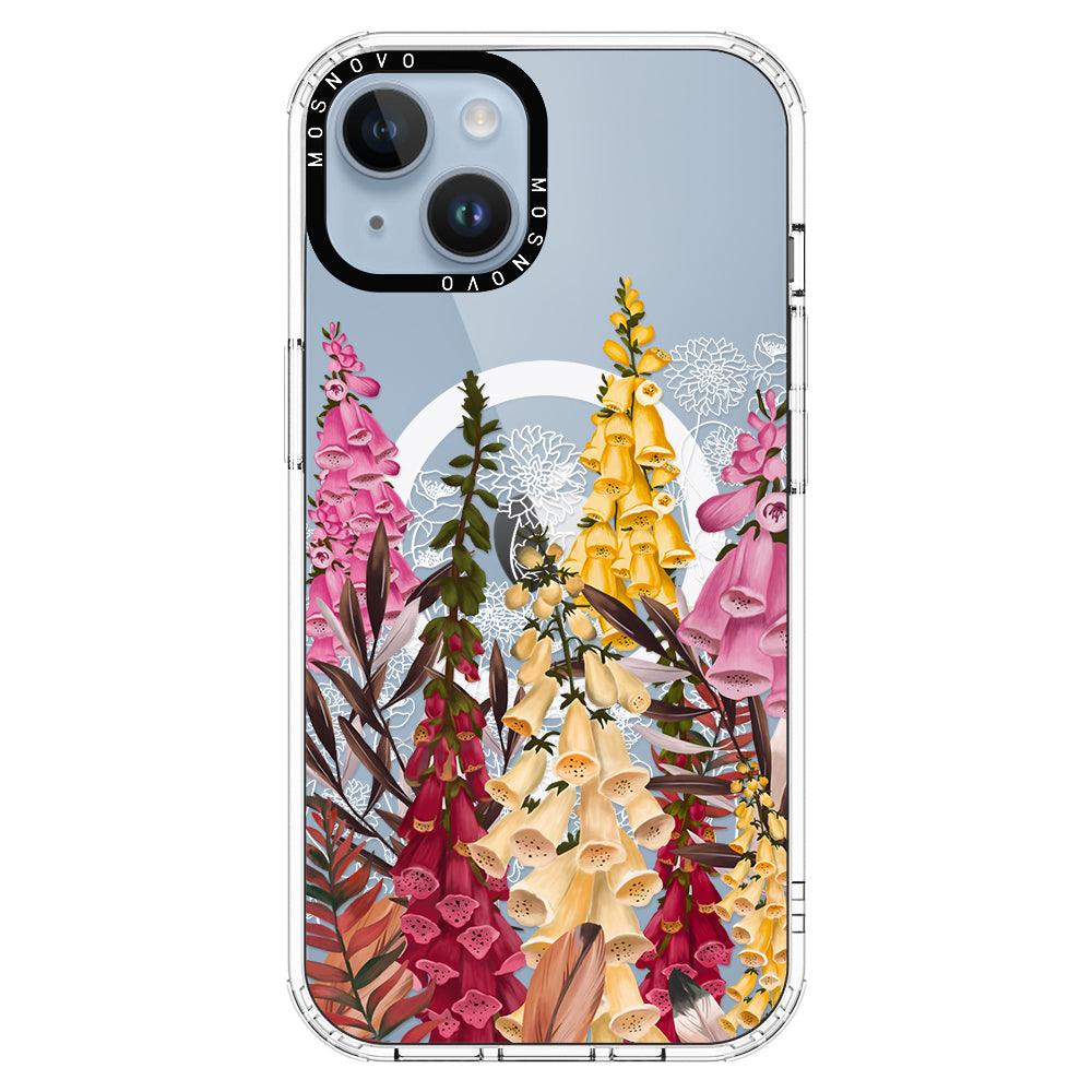 Foxglove Flower Phone Case - iPhone 14 Plus Case - MOSNOVO