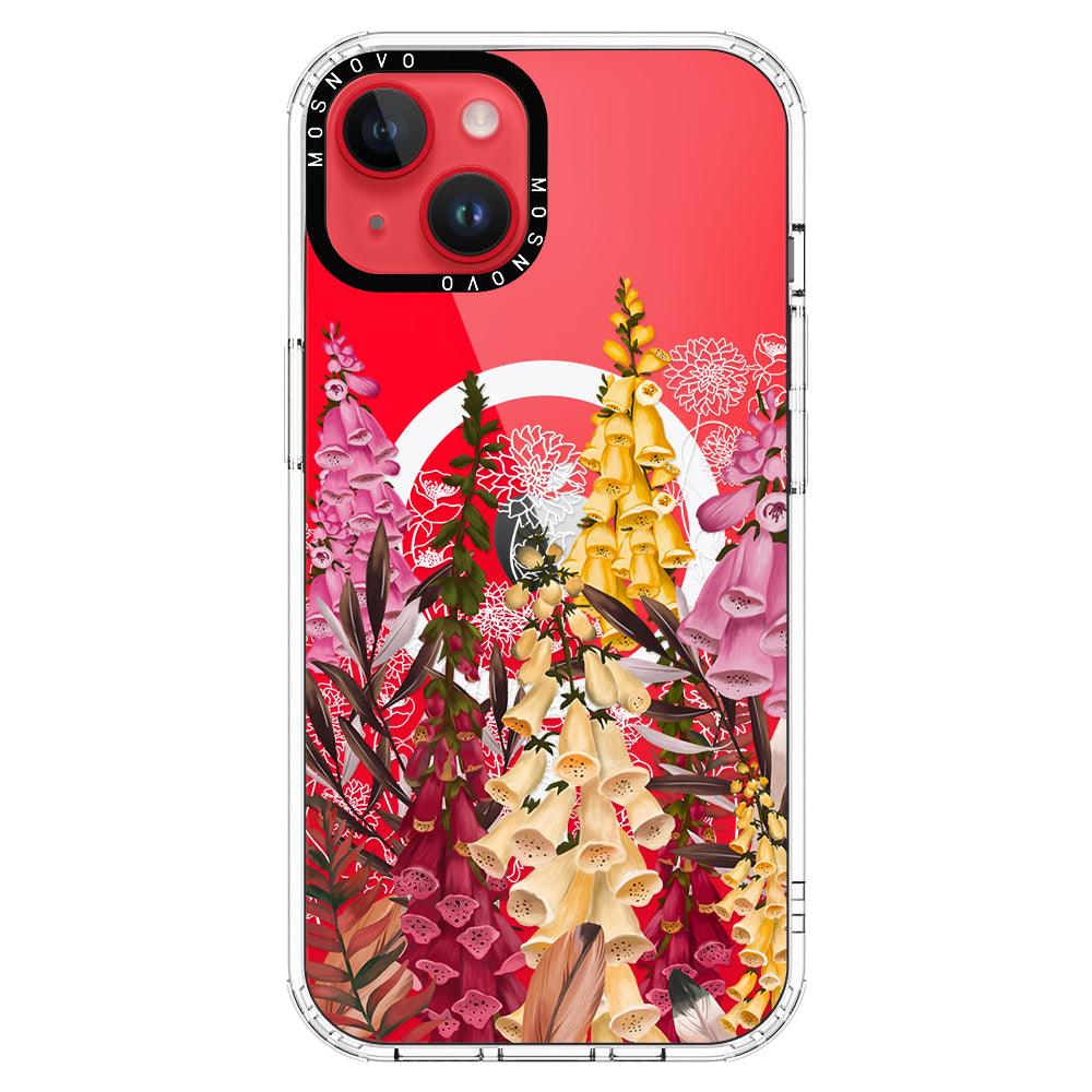 Foxglove Flower Phone Case - iPhone 14 Plus Case - MOSNOVO