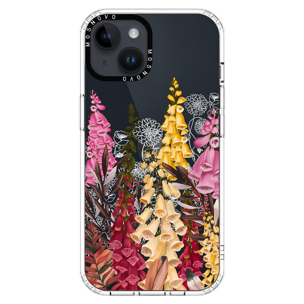 Foxglove Flower Phone Case - iPhone 14 Plus Case - MOSNOVO