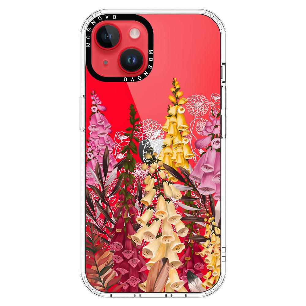 Foxglove Flower Phone Case - iPhone 14 Plus Case - MOSNOVO