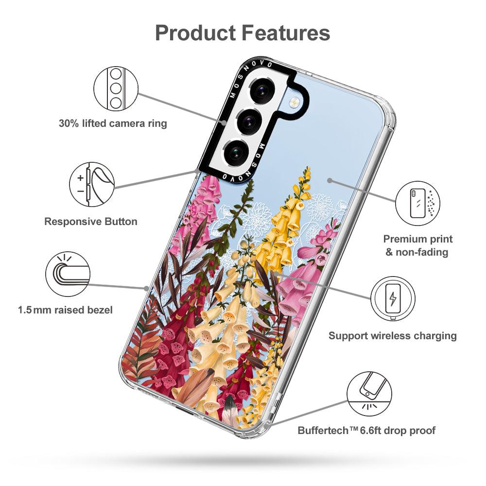 Foxglove Flower Phone Case - Samsung Galaxy S22 Case - MOSNOVO