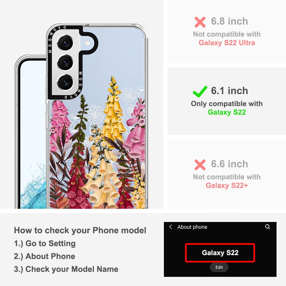 Foxglove Flower Phone Case - Samsung Galaxy S22 Case - MOSNOVO