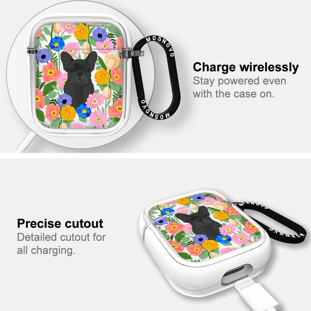 French Bulldog Garden AirPods 1/2 Case - MOSNOVO