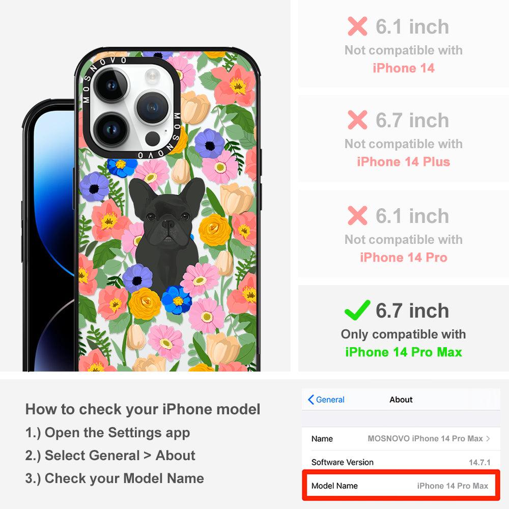 French Bulldog Garden Phone Case - iPhone 14 Pro Max Case - MOSNOVO