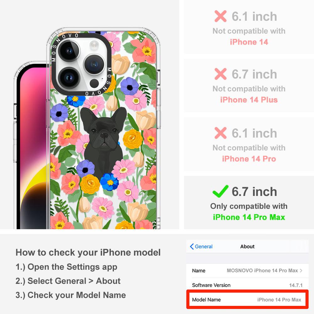 French Bulldog Garden Phone Case - iPhone 14 Pro Max Case - MOSNOVO