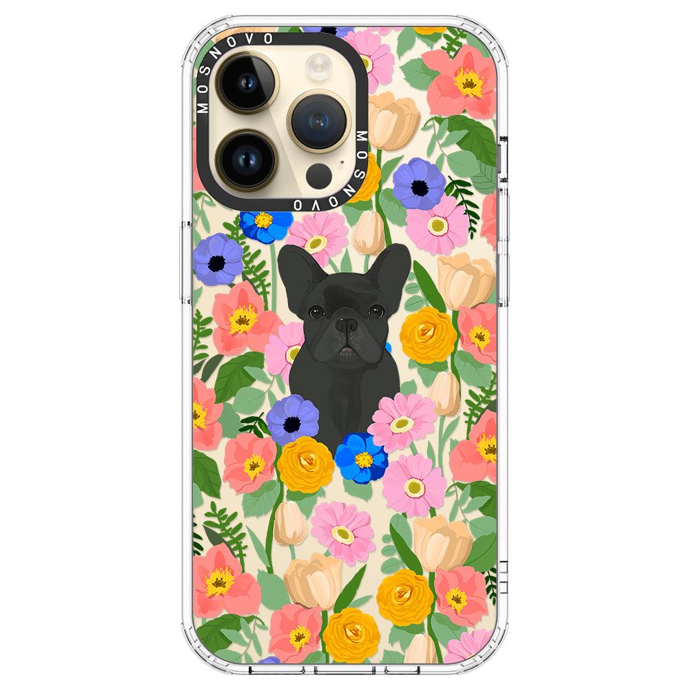 French Bulldog Garden Phone Case - iPhone 14 Pro Max Case - MOSNOVO