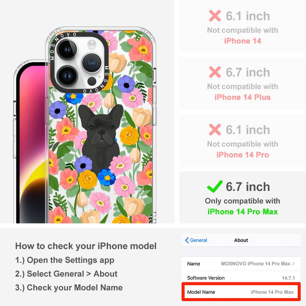French Bulldog Garden Phone Case - iPhone 14 Pro Max Case - MOSNOVO