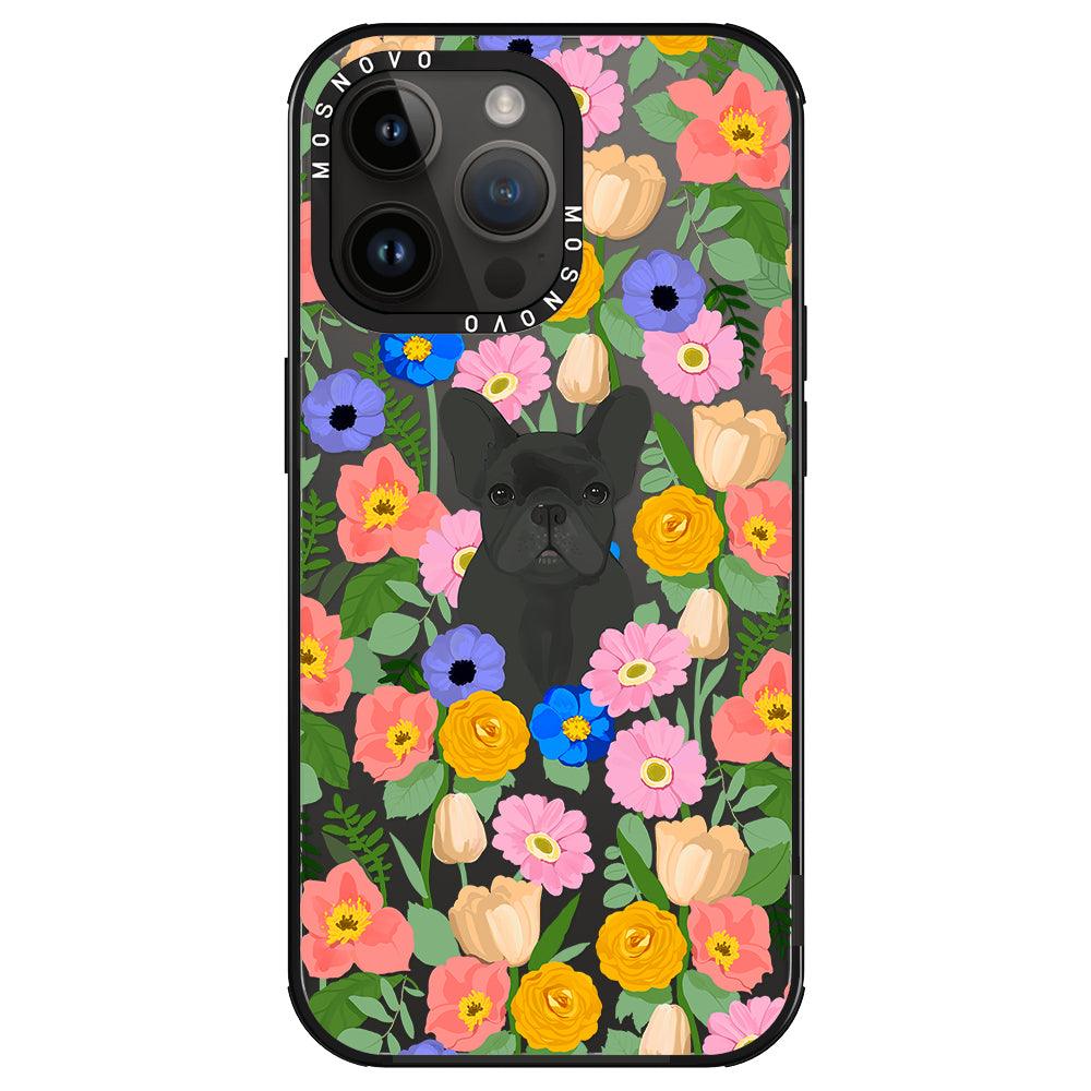 French Bulldog Garden Phone Case - iPhone 14 Pro Max Case - MOSNOVO