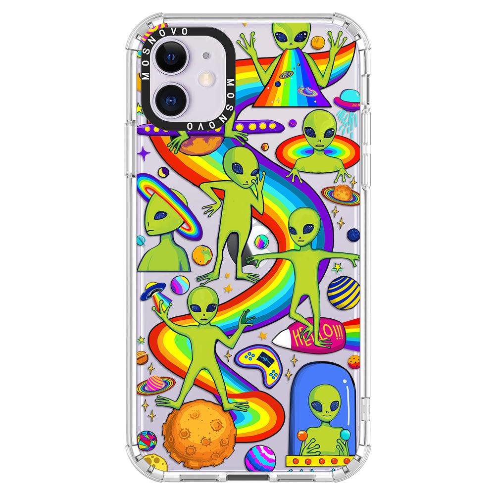 Funny Alien Phone Case - iPhone 11 Case - MOSNOVO