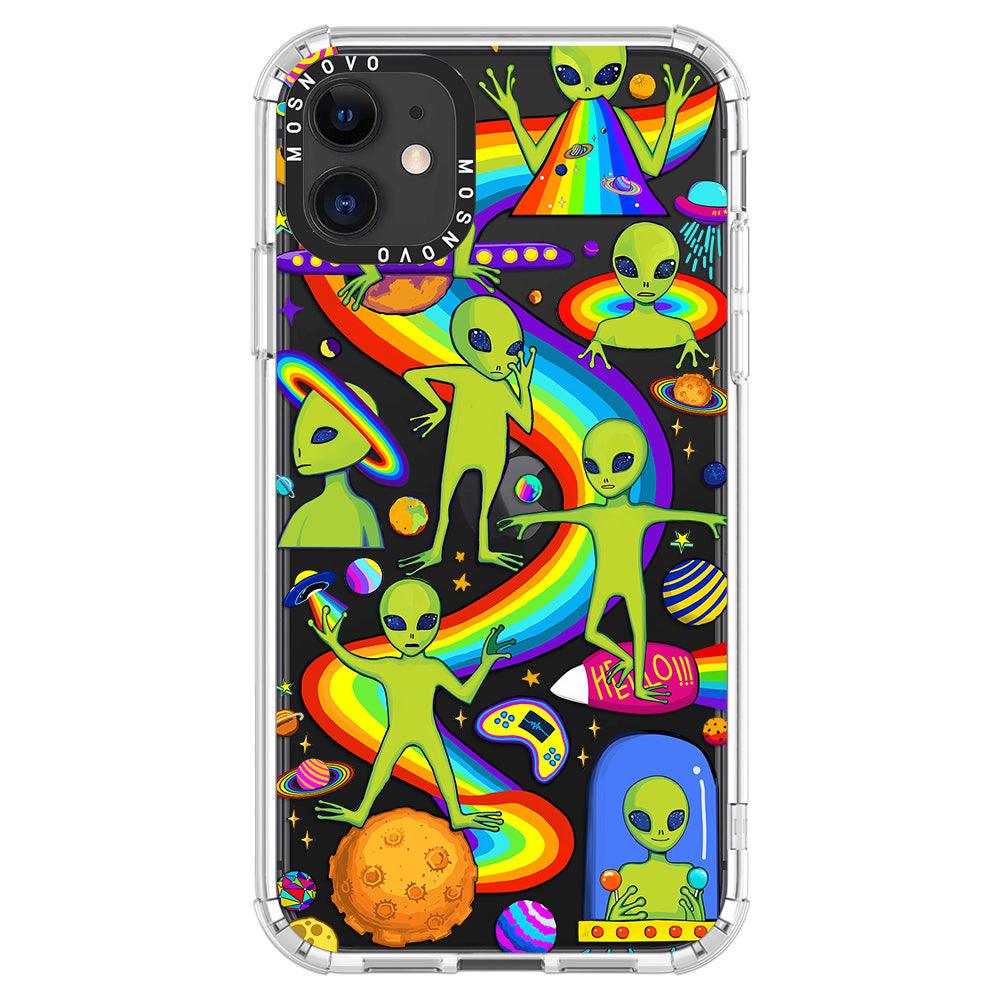 Funny Alien Phone Case - iPhone 11 Case - MOSNOVO