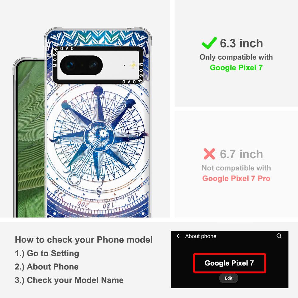 Galaxy Compass Phone Case - Google Pixel 7 Case - MOSNOVO