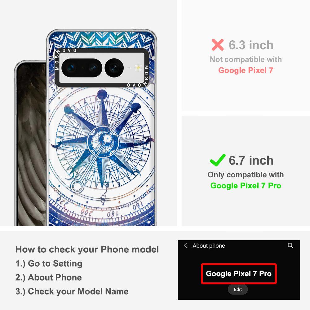 Galaxy Compass Phone Case - Google Pixel 7 Pro Case - MOSNOVO
